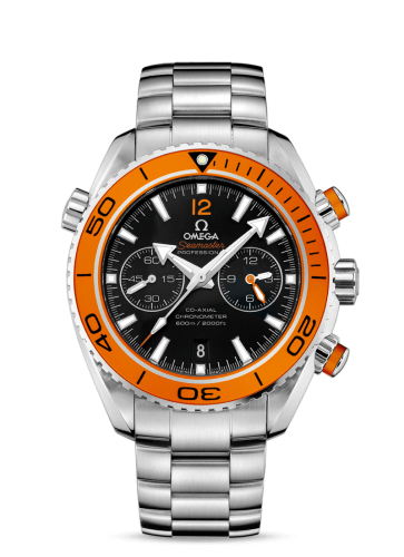 Omega Seamaster Planet Ocean 600M Co-Axial 45.5 Chronograph Stainless Steel / Orange / Bracelet